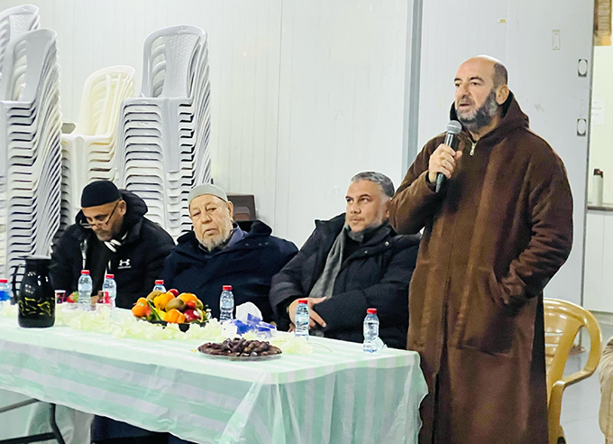 الشيخ علي الدنف ضيف اللقاء الثالث ضمن اسبوع الدعوة إستقبالاً لشهر رمضان في جلجولية 